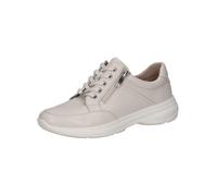 CAPRICE Women's Low-top Leather Sneakers with Zipper, Cream (Offwhite Nappa), 8 UK