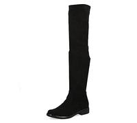 CAPRICE Women's 9-25510-41 Overknee with Heel, Black Met Comb, 4.5 UK