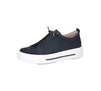 CAPRICE Women's Platform Leather Sneakers Low Top, Blue (Ocean Suede), 4.5 UK