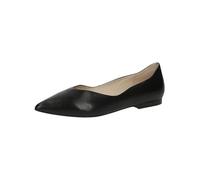 CAPRICE Women's Pointed Leather Ballet Flats, Black (Black Nappa), 5.5 UK