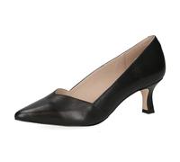 CAPRICE Women's Pointed Leather Pumps, Black (Black Nappa), 7.5 UK