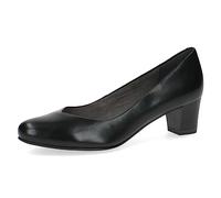 CAPRICE Women's Pumps Memotion in Leather Low Heel Width G, Black (Black Nappa), 6 UK