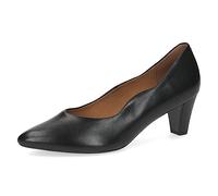 CAPRICE Women's Pumps Memotion in Leather Pointed Toe Width G, Black (Black Nappa), 3.5 UK