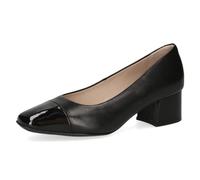 CAPRICE Women's Pumps Small Heel Elegant, Black (Black Comb), 4 UK