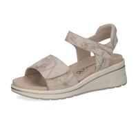 Caprice women's wedge sandal in leather, White (OFFWHITE MULTI), 5 UK