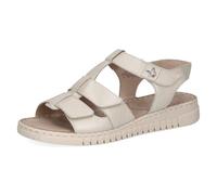 Caprice women's wedge sandal in leather, White (PEARL PERLATO), 5 UK