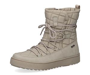 CAPRICE Women's winter ankle boots lace-up Airmotion Lined with zipper Width G, Beige (Warm Grey Co), 5 UK