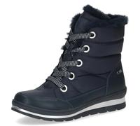 CAPRICE women's winter boots flat vegan water-repellent, Blue (Ocean Comb), 5 UK