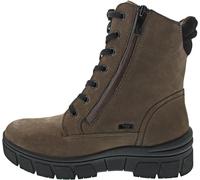 CAPRICE Women's Winter Lace-Up Leather Ankle Boots, Water-Repellent, Brown (Taupe Comb), 38 EU