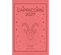 Capricorn 2027 Astro Diary with Predictions in B&W with Coral: 2027 Horoscope for Capricorn by Scribbled Fox
