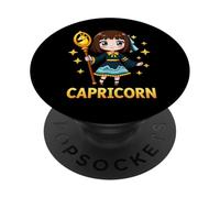 Capricorn Anime Zodiac Sign PopSockets Adhesive PopGrip