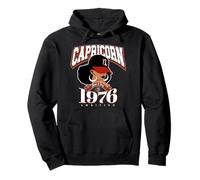 Capricorn Birthday 1976 Melanated Queen Pullover Hoodie