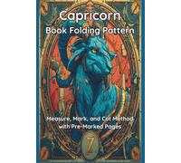 Capricorn Book Folding Template: Measure, Mark, and Cut Method with Pre-Marked Pages