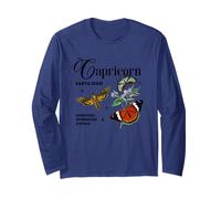 Capricorn Earth Sign Ambitious Determined Strong Long Sleeve T-Shirt