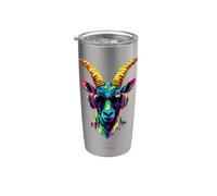 Capricorn Goat Alpine Ibex Capricorn Cute Goats Stainless Steel Insulated Tumbler