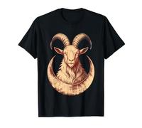 Capricorn Goat Crescent Moon Celestial T-Shirt