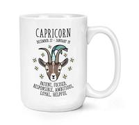 Capricorn Horoscope 15oz Large Mug Cup