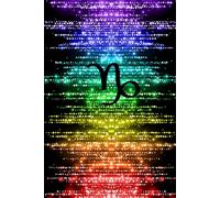 Capricorn Pride Rainbow Crystal Notebook - Celebrate Your Star Sign and Let Your Colors Sparkle