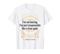 Capricorn Responsible Like A Goat Zodiac for Astrologers T-Shirt