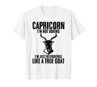 Capricorn Responsible Like A Goat Zodiac for Astrologers T-Shirt