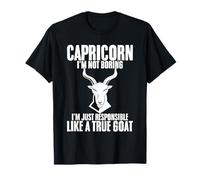 Capricorn Responsible Like A Goat Zodiac for Astrologers T-Shirt