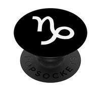 Capricorn Star Sign Zodiac - Black PopSockets PopGrip: Swappable Grip for Phones & Tablets