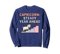 Capricorn Steady Year Ahead Zodiac Goat Steps Art Sweatshirt