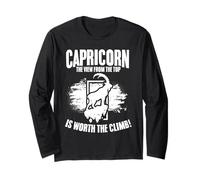 Capricorn - The View from The Top is Worth The Climb Long Sleeve T-Shirt