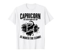 Capricorn - The View from The Top is Worth The Climb T-Shirt
