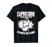 Capricorn - The View from The Top is Worth The Climb T-Shirt
