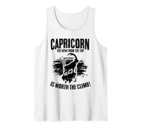 Capricorn - The View from The Top is Worth The Climb Tank Top