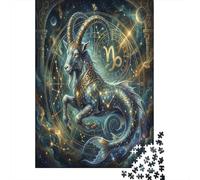 Capricorn Zodiac 1000 Piece Jigsaw Puzzle,Adults & Kids 14+,Home Wall Decor,Gift Idea Constellation,Impossible Challenge,Premium Cardboard,Educational Toy,Stress Relief 38x26cm