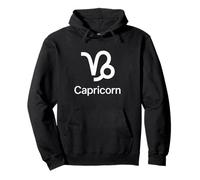 Capricorn Zodiac Minimal Graphic Pullover Hoodie