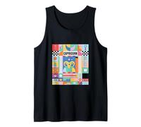 Capricorn Zodiac Sign Bauhaus Style - Modern Astrology Art Tank Top
