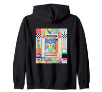 CAPRICORN Zodiac Sign Bauhaus Style - Modern Astrology Art Zip Hoodie
