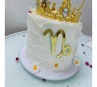 Capricorn Zodiac Sign Cake Topper,12 Zodiac Constellations Capricorn Theme December/January Birthday Acrylic Cake Décor,Capricorn Energy/Capricorn Season/Capricorn AF Birthday Party Decorations