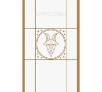 CAPRICORNIO: Diario de Manifestación y Notas Astrológicas | Cuaderno de Bolsillo A6 para el Signo Capricornio | Edición Minimalista en Tapa Blanda (Colección Zodiacal by Shiharu)