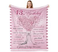 CAPRIFIC Gifts for 13 Year Old Girls 13 Year Old Girl Birthday Gifts 13th Birthday Decorations Teenage Girls 13th Birthday Gifts for 13 Year Old Girl Daughter Bestie Sister（50 * 60inch）