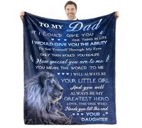 CAPRIFIC Gifts for Dad Birthday Gifts for Dad Presents for Dad on Christmas Father's Day to My Dad Blanket from Daughter(50 * 60in)