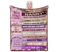 CAPRIFIC Nanny Gifts - Flannel Soft Throw Blanket, 50x60 Inches