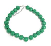 Caprilite 18mm Large Big Giant Faux Pearl Bead Statement Necklace Choker Vintage - Forest Green
