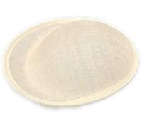 Caprilite 20cm Round Sinamay Dipped Fascinator Base Hat Millinery DIY Supply Wholesale UK (Ivory Cream)