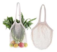 Caprilite Mesh Net Turtle Bag String Shopping Bag Reusable Fruit Storage Handbag Totes UK