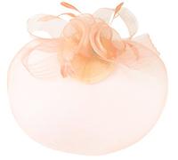 Caprilite Nude Fascinator Veil Wedding Ascot Races Net Hat Feathers Hatinator