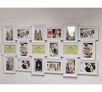 CAPRISTAR Multi Aperture 18 Picture Photo Frame 6”x4” Hold 18 Picture White Framed Home Decor Wall Frame For Your Memorable Photos (102x52cm)