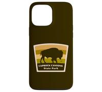 Caprock Canyons State Park and Trail Texas TX Bison Badge Case for iPhone 13 Pro Max