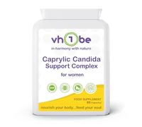 Caprylic Acid Candida Support for Women - 60 Vegan Capsules | Natural Yeast Balance & Gut Health Supplement with Oregano, Aloe Vera, & Probiotics | Non-GMO, Gluten-Free, UK Made by vh1be