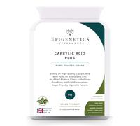 Caprylic Acid Plus | 200mg Candida Cleanse + Intestinal Health Formula with Zinc Ascorbate, Citrate, and Picolinate Supplement | Long 3 Month Supply | 90 Vegan Friendly Capsules UK Made