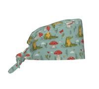 Caps Alligator Mushroom Working Cap Sweat Absorbent Elastic Turban Cap For Cooking Men Outdoor