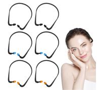 Caps Banded Earplugs, 6PCS Silicone Headwear Earplug,Adult Ear Defenders,Waterproof Earplug Noise Cancelling for Sleeping, Swimming, Working, Construction (Black, Blue, Orange)